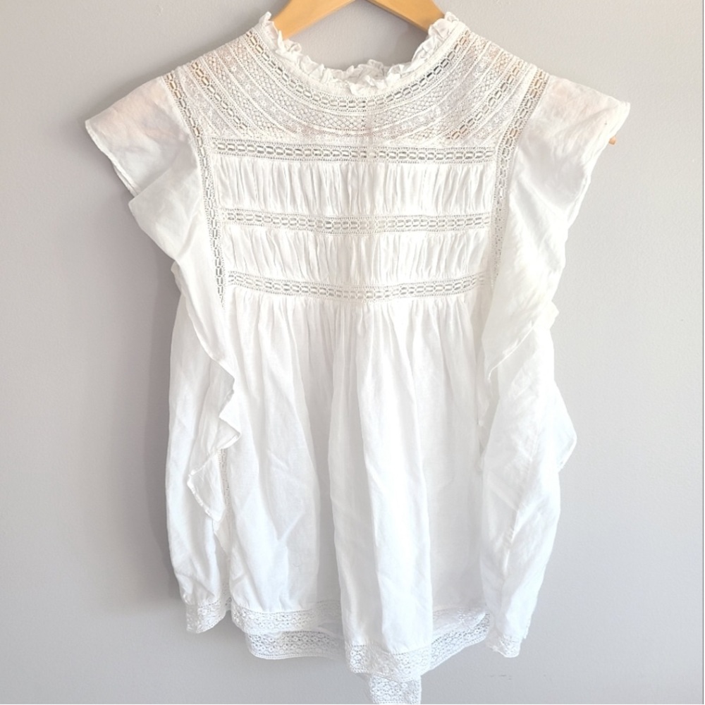 LOVE SAM White Lace Top